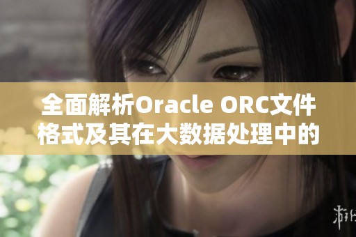 全面解析Oracle ORC文件格式及其在大数据处理中的应用