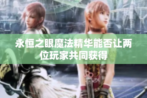 永恒之眼魔法精华能否让两位玩家共同获得