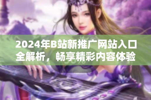 2024年B站新推广网站入口全解析，畅享精彩内容体验