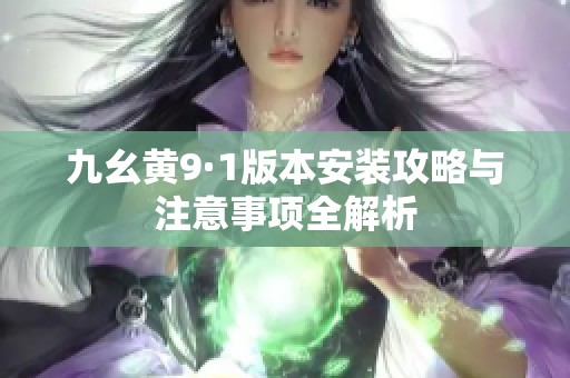 九幺黄9·1版本安装攻略与注意事项全解析
