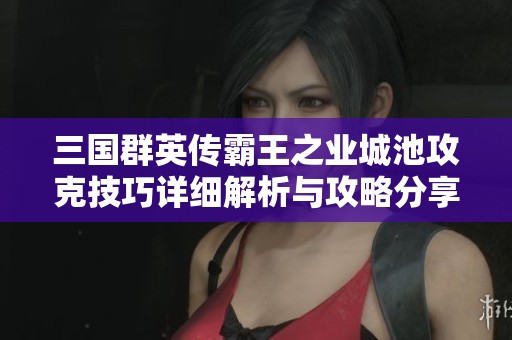 三国群英传霸王之业城池攻克技巧详细解析与攻略分享