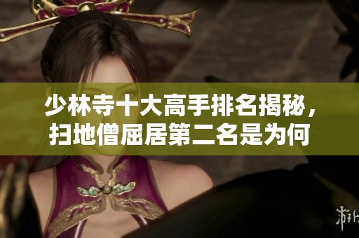 少林寺十大高手排名揭秘，扫地僧屈居第二名是为何