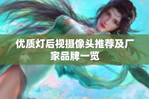 优质灯后视摄像头推荐及厂家品牌一览