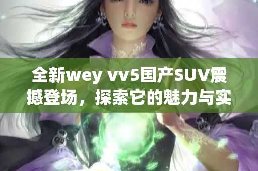 全新wey vv5国产SUV震撼登场，探索它的魅力与实力