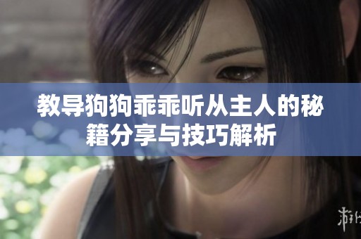 教导狗狗乖乖听从主人的秘籍分享与技巧解析