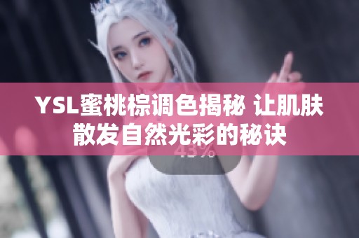 YSL蜜桃棕调色揭秘 让肌肤散发自然光彩的秘诀