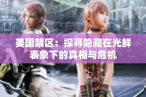 美国禁区：探寻隐藏在光鲜表象下的真相与危机