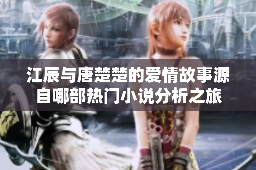 江辰与唐楚楚的爱情故事源自哪部热门小说分析之旅