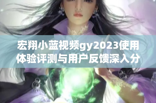 宏翔小蓝视频gy2023使用体验评测与用户反馈深入分析
