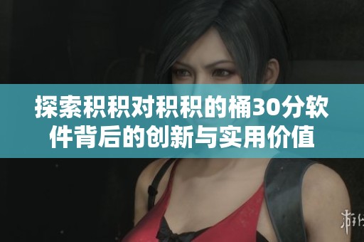 探索积积对积积的桶30分软件背后的创新与实用价值