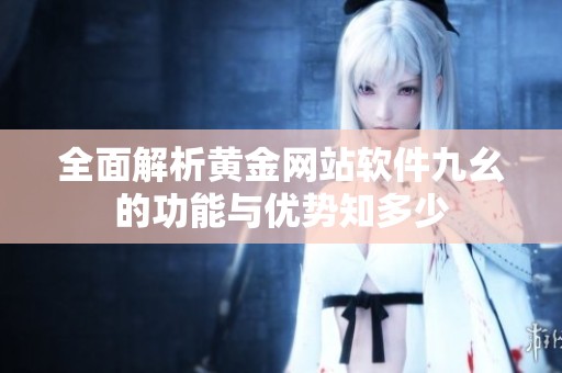 全面解析黄金网站软件九幺的功能与优势知多少