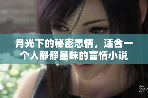 月光下的秘密恋情，适合一个人静静品味的言情小说