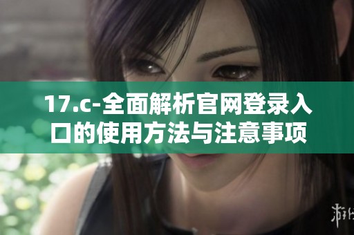 17.c-全面解析官网登录入口的使用方法与注意事项