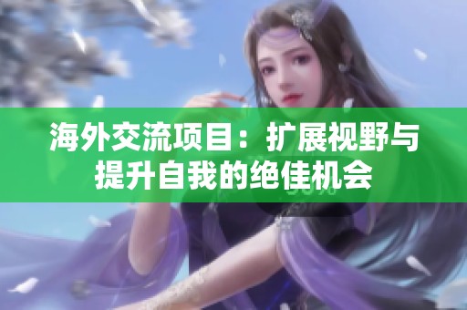 海外交流项目：扩展视野与提升自我的绝佳机会