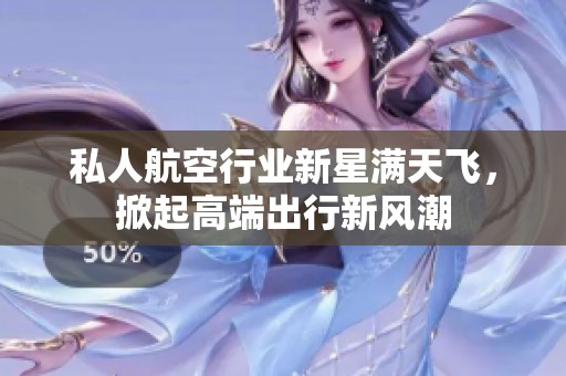 私人航空行业新星满天飞，掀起高端出行新风潮