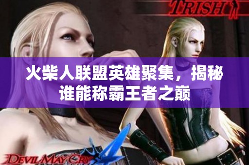 火柴人联盟英雄聚集，揭秘谁能称霸王者之巅