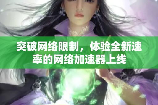 突破网络限制，体验全新速率的网络加速器上线