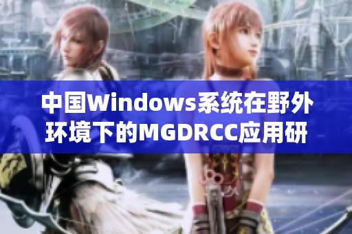 中国Windows系统在野外环境下的MGDRCC应用研究探索