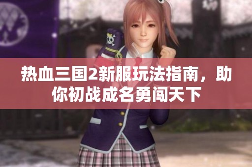 热血三国2新服玩法指南，助你初战成名勇闯天下