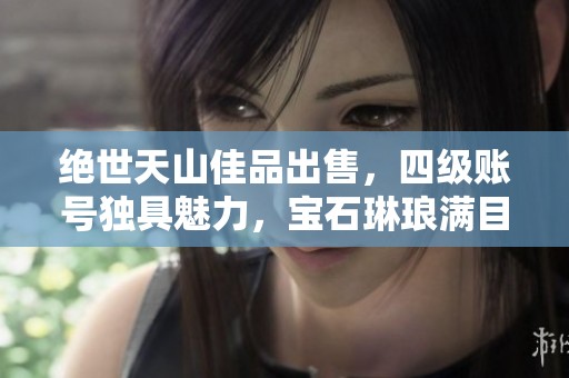 绝世天山佳品出售，四级账号独具魅力，宝石琳琅满目！