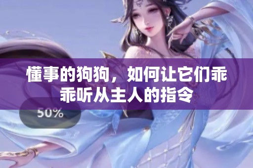 懂事的狗狗，如何让它们乖乖听从主人的指令