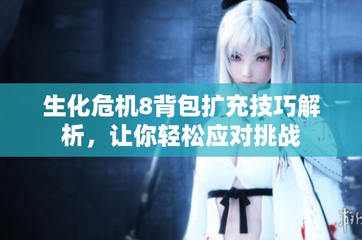 生化危机8背包扩充技巧解析，让你轻松应对挑战