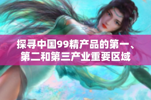探寻中国99精产品的第一、第二和第三产业重要区域