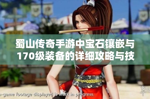 蜀山传奇手游中宝石镶嵌与170级装备的详细攻略与技巧分享