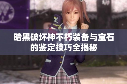 暗黑破坏神不朽装备与宝石的鉴定技巧全揭秘