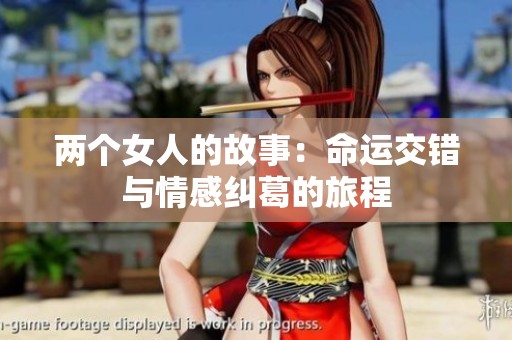 两个女人的故事：命运交错与情感纠葛的旅程