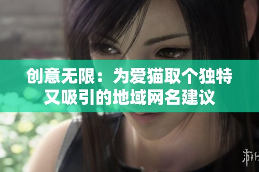 创意无限：为爱猫取个独特又吸引的地域网名建议