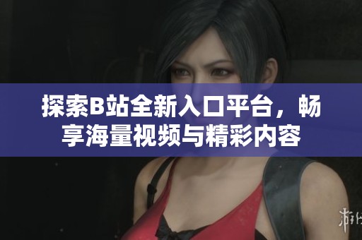 探索B站全新入口平台，畅享海量视频与精彩内容