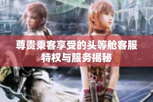 尊贵乘客享受的头等舱客服特权与服务揭秘