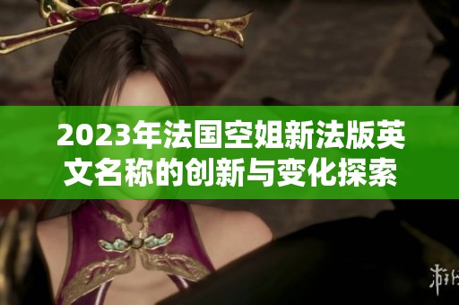 2023年法国空姐新法版英文名称的创新与变化探索