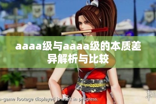 aaaa级与aaaa级的本质差异解析与比较