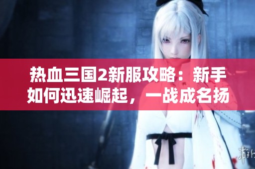 热血三国2新服攻略：新手如何迅速崛起，一战成名扬名天下的全方位策略解析