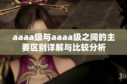 aaaa级与aaaa级之间的主要区别详解与比较分析