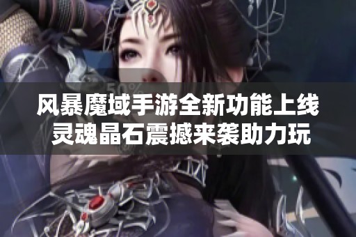 风暴魔域手游全新功能上线 灵魂晶石震撼来袭助力玩家冒险之旅