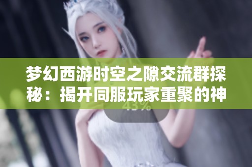 梦幻西游时空之隙交流群探秘：揭开同服玩家重聚的神秘面纱