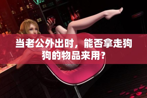 当老公外出时，能否拿走狗狗的物品来用？
