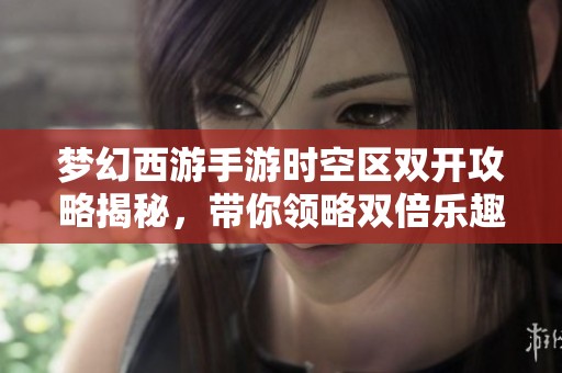 梦幻西游手游时空区双开攻略揭秘，带你领略双倍乐趣的秘密技巧