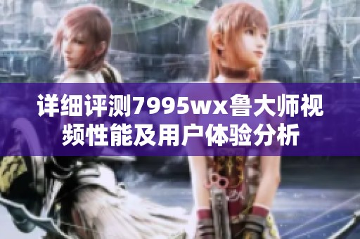 详细评测7995wx鲁大师视频性能及用户体验分析