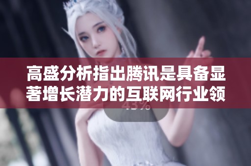 高盛分析指出腾讯是具备显著增长潜力的互联网行业领军企业之一