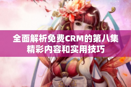 全面解析免费CRM的第八集精彩内容和实用技巧