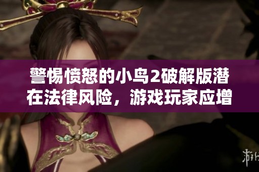 警惕愤怒的小鸟2破解版潜在法律风险，游戏玩家应增强法律意识保护自身权益