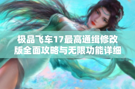 极品飞车17最高通缉修改版全面攻略与无限功能详细解析指南
