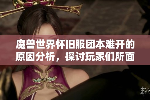 魔兽世界怀旧服团本难开的原因分析，探讨玩家们所面临的困境与痛点