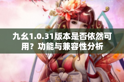 九幺1.0.31版本是否依然可用？功能与兼容性分析