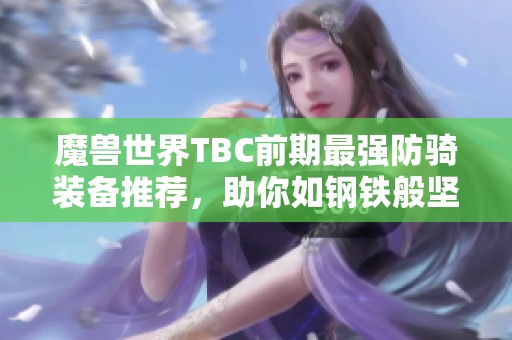 魔兽世界TBC前期最强防骑装备推荐，助你如钢铁般坚韧无畏于战场