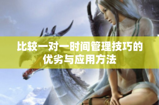 比较一对一时间管理技巧的优劣与应用方法